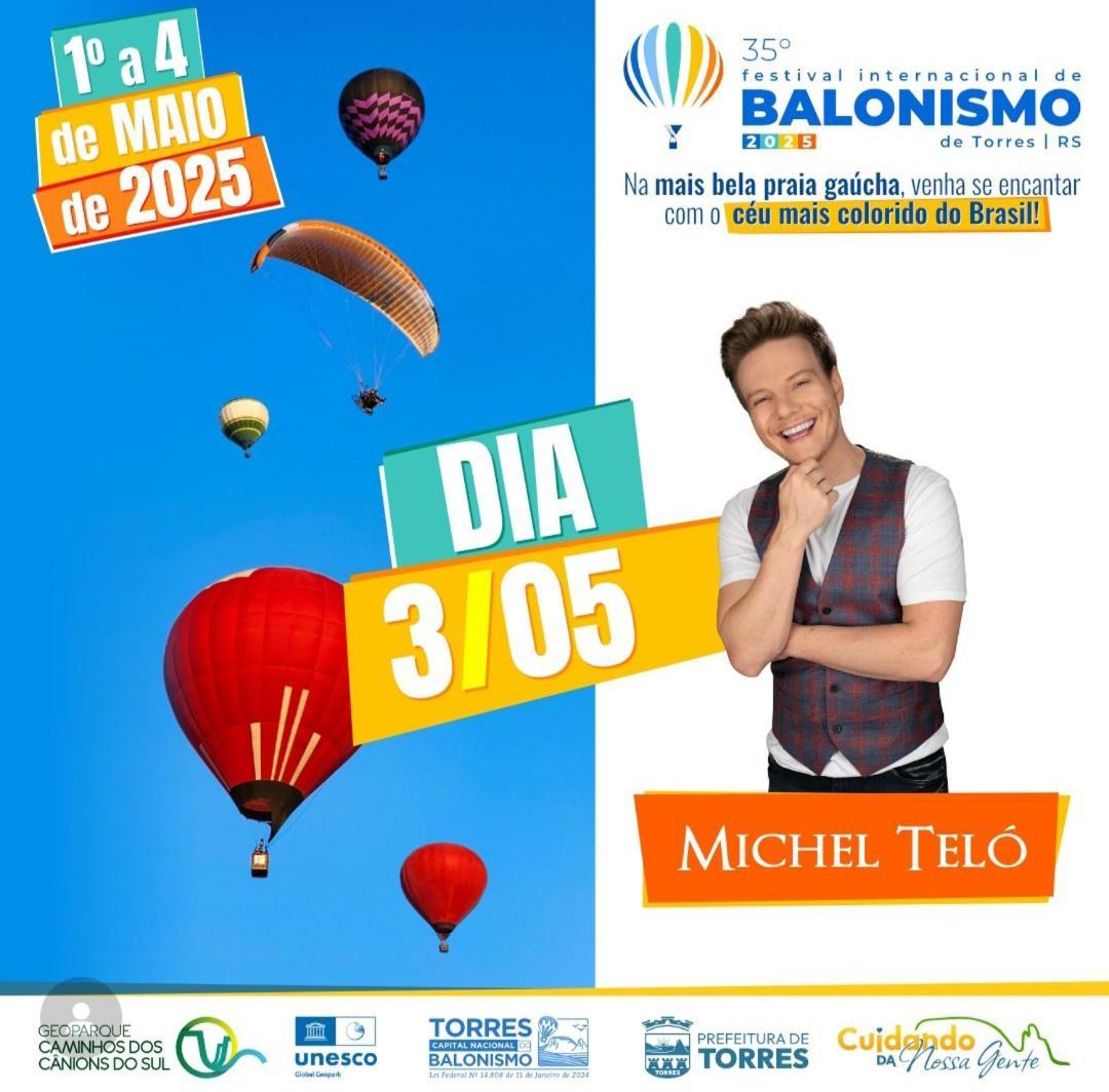 Kitnet S2 Em Torres-Rs - Na Mais Bela Praia Gaucha - Cozinha - Banheiro - Ar Condicionado - Tv Smart 32' - Wi-Fi - Estacionamento - Anfitria Superhost No Bnb 外观 照片